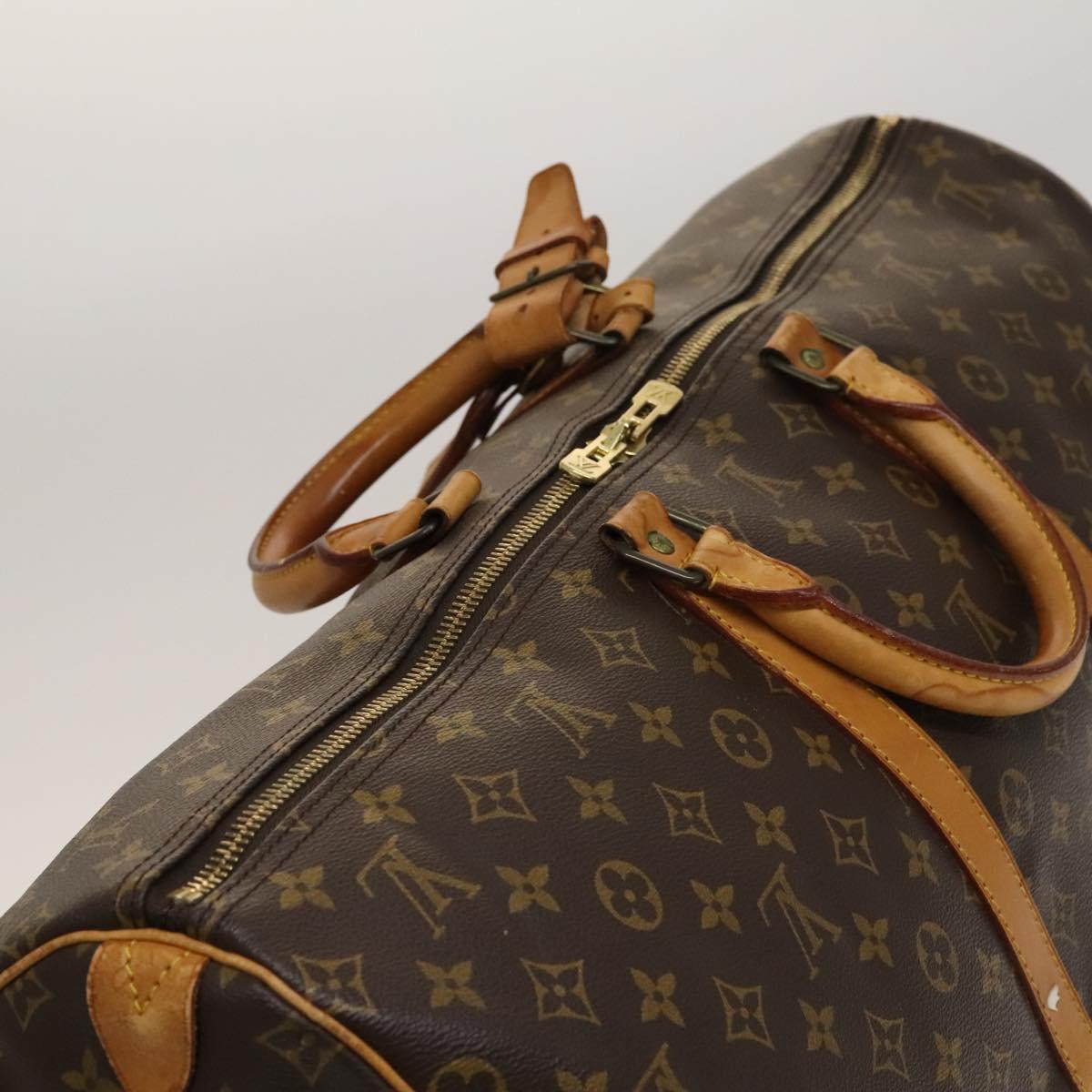 LOUIS VUITTON Monogram Keepall 55 Boston Bag M41424 LV Auth 131763