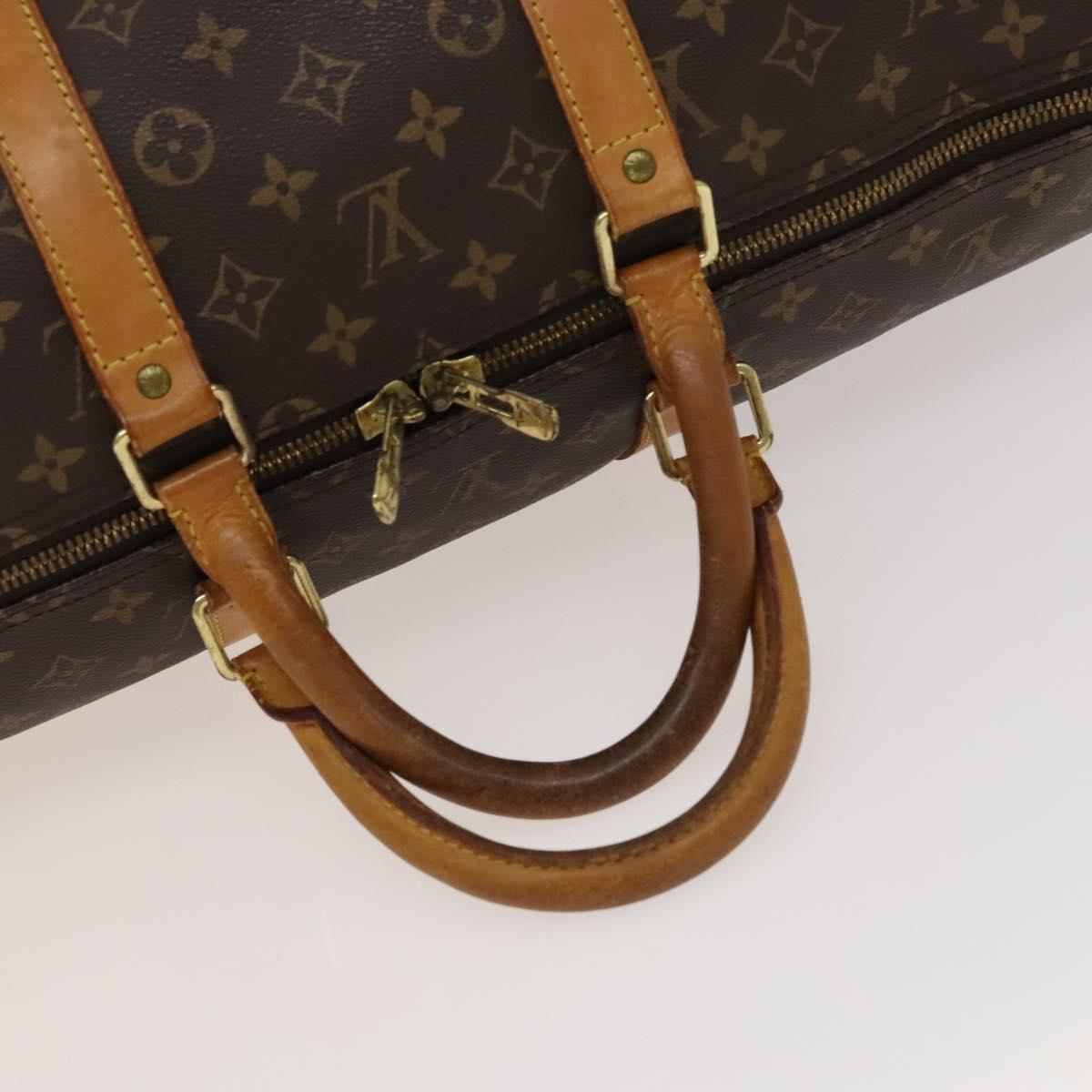 LOUIS VUITTON Monogram Keepall 55 Boston Bag M41424 LV Auth 131773