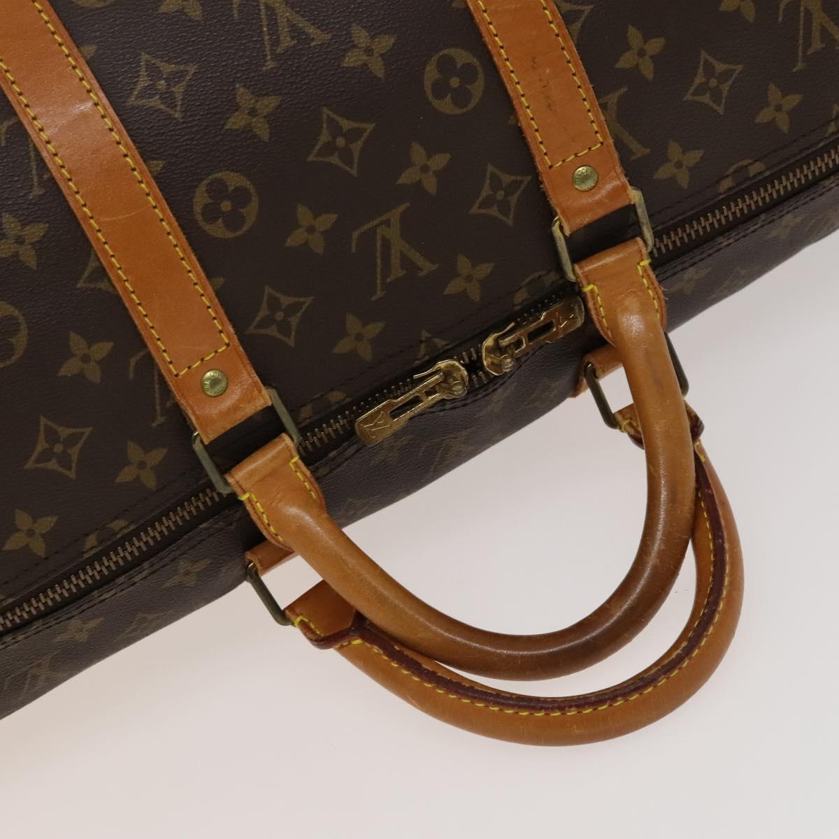 LOUIS VUITTON Monogram Keepall 55 Boston Bag M41424 LV Auth 131775