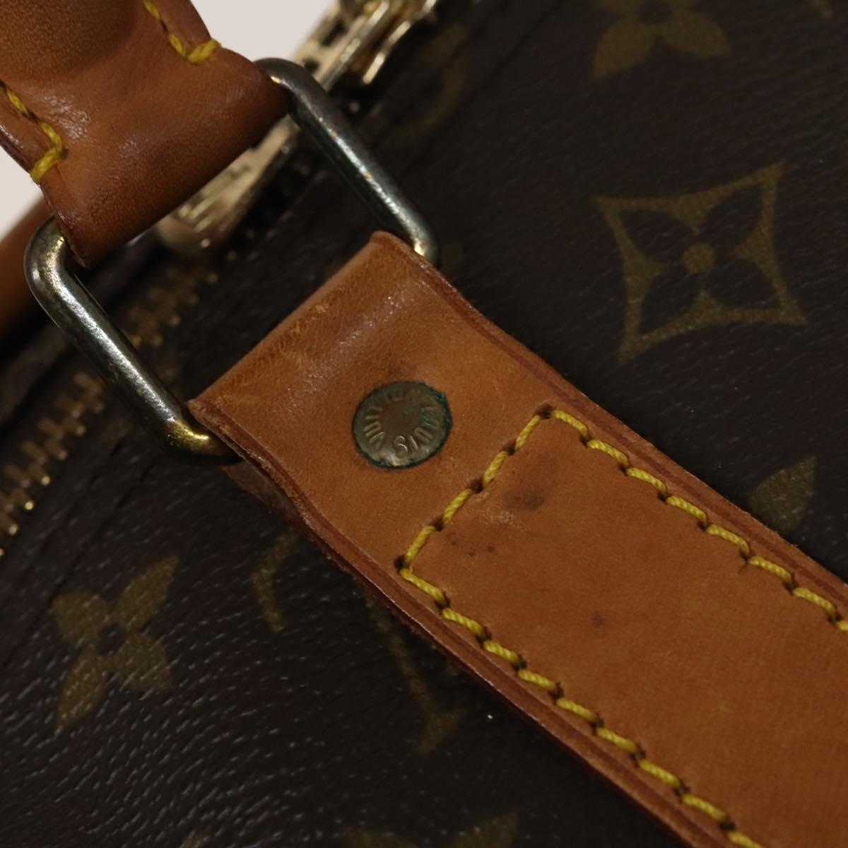 LOUIS VUITTON Monogram Keepall 55 Boston Bag M41424 LV Auth 131776