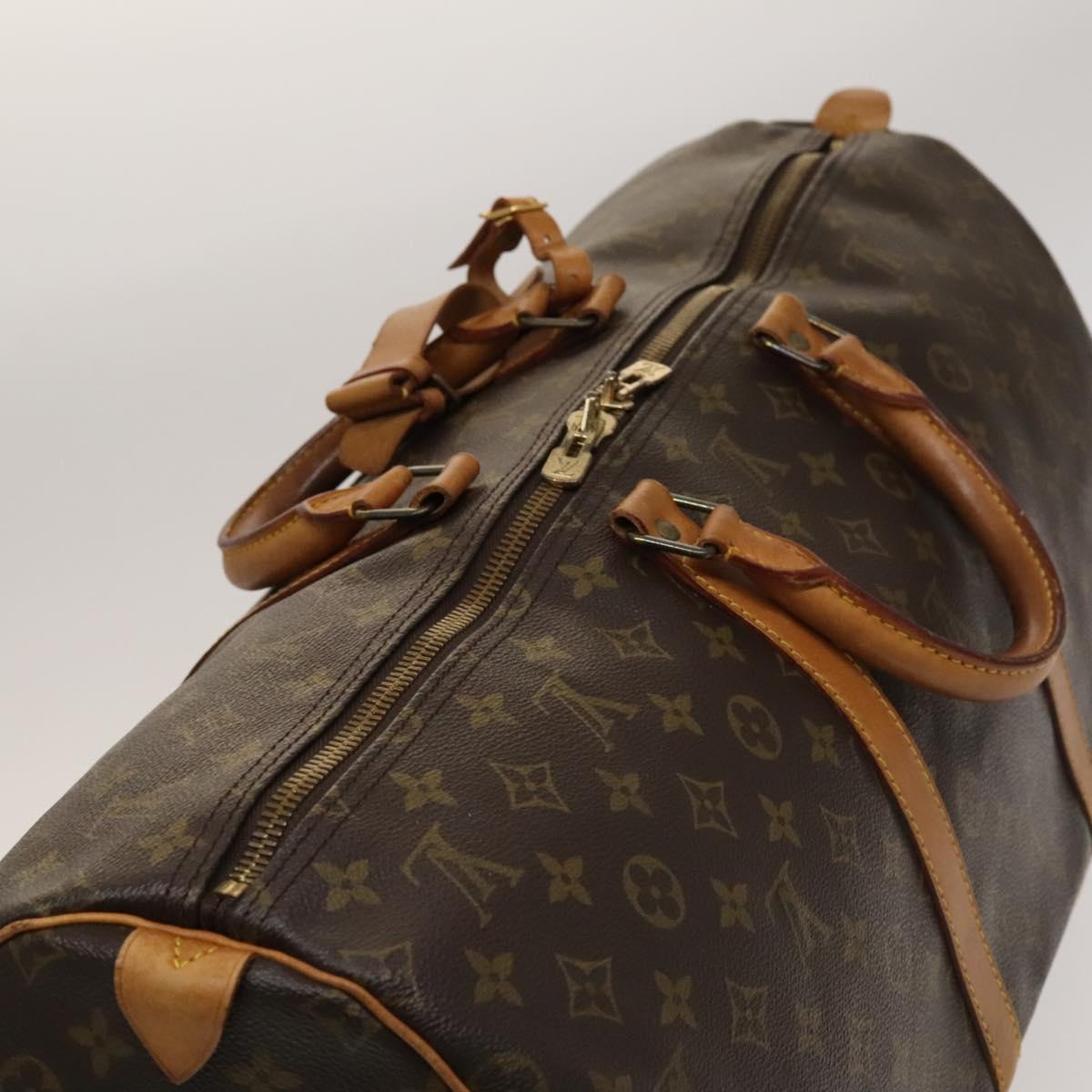 LOUIS VUITTON Monogram Keepall 55 Boston Bag M41424 LV Auth 131776
