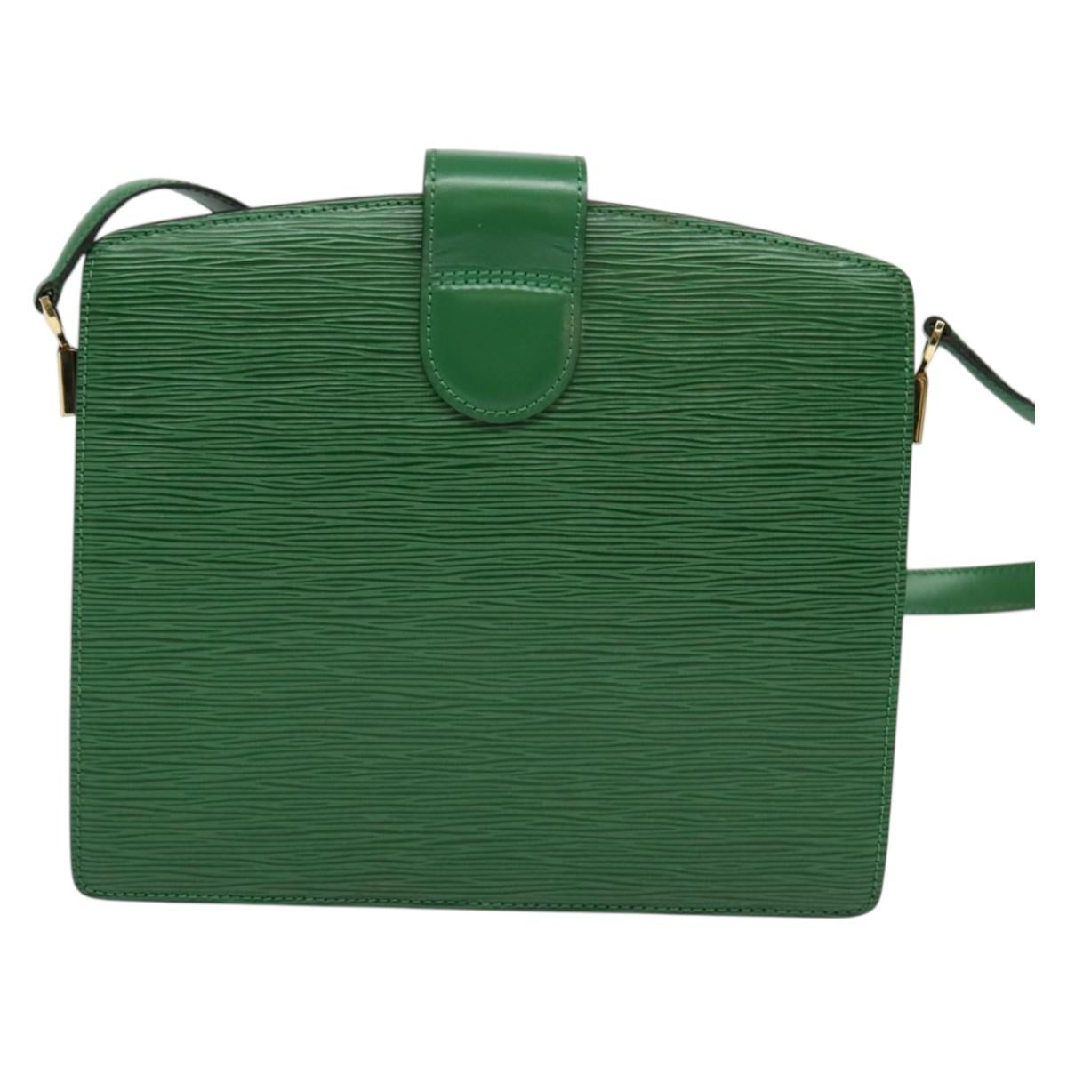 LOUIS VUITTON Epi Capuchin Shoulder Bag Green M52344 LV Auth 131777
