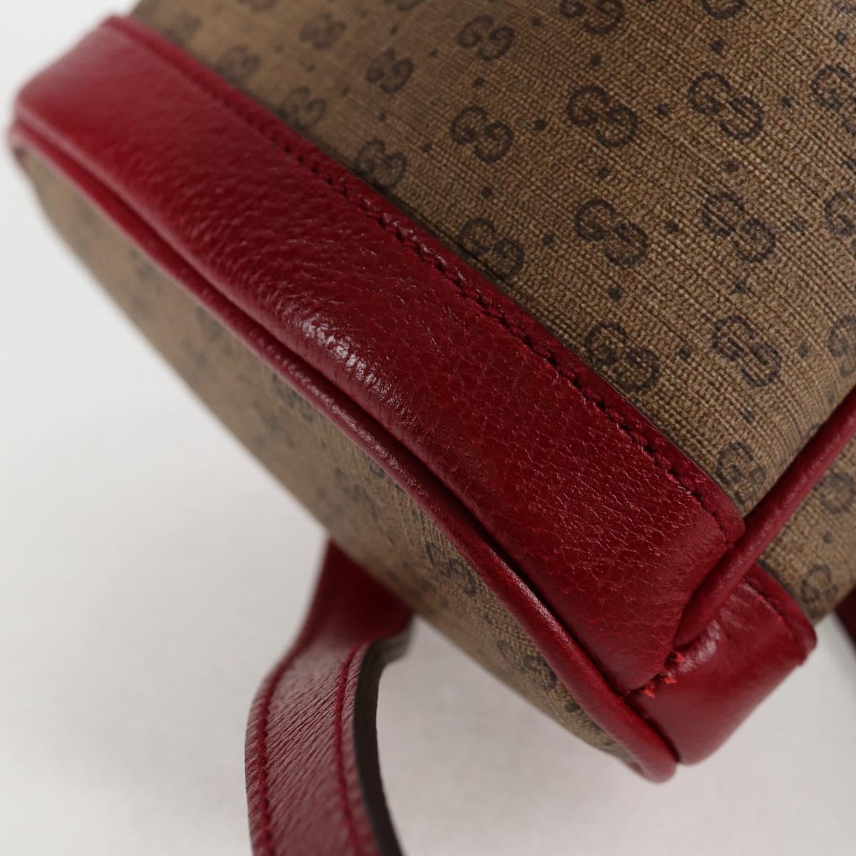 GUCCI Micro GG Supreme Doraemon Collaboration Bag PVC Beige 647801 Auth 131783SM