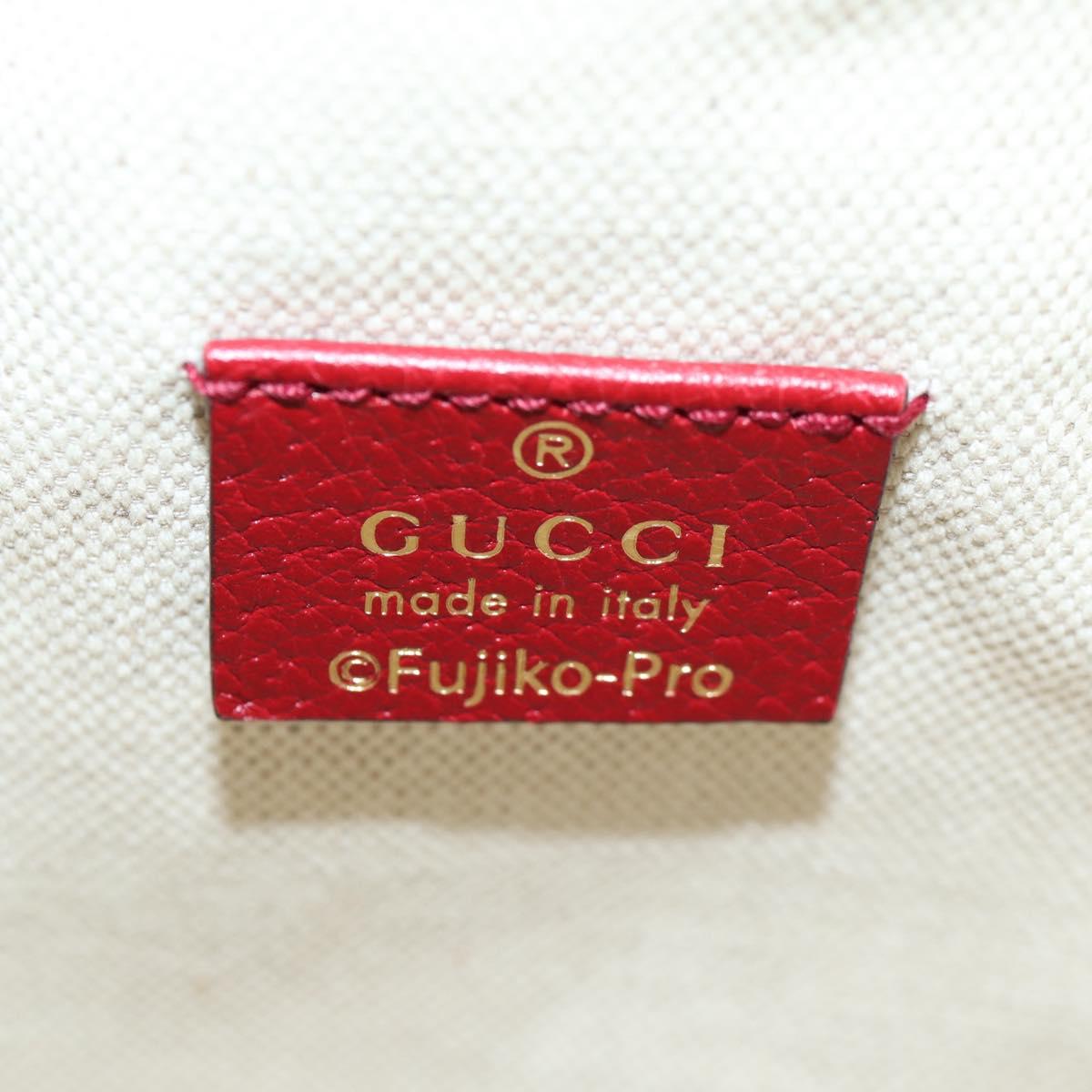GUCCI Micro GG Supreme Doraemon Collaboration Bag PVC Beige 647801 Auth 131783SM