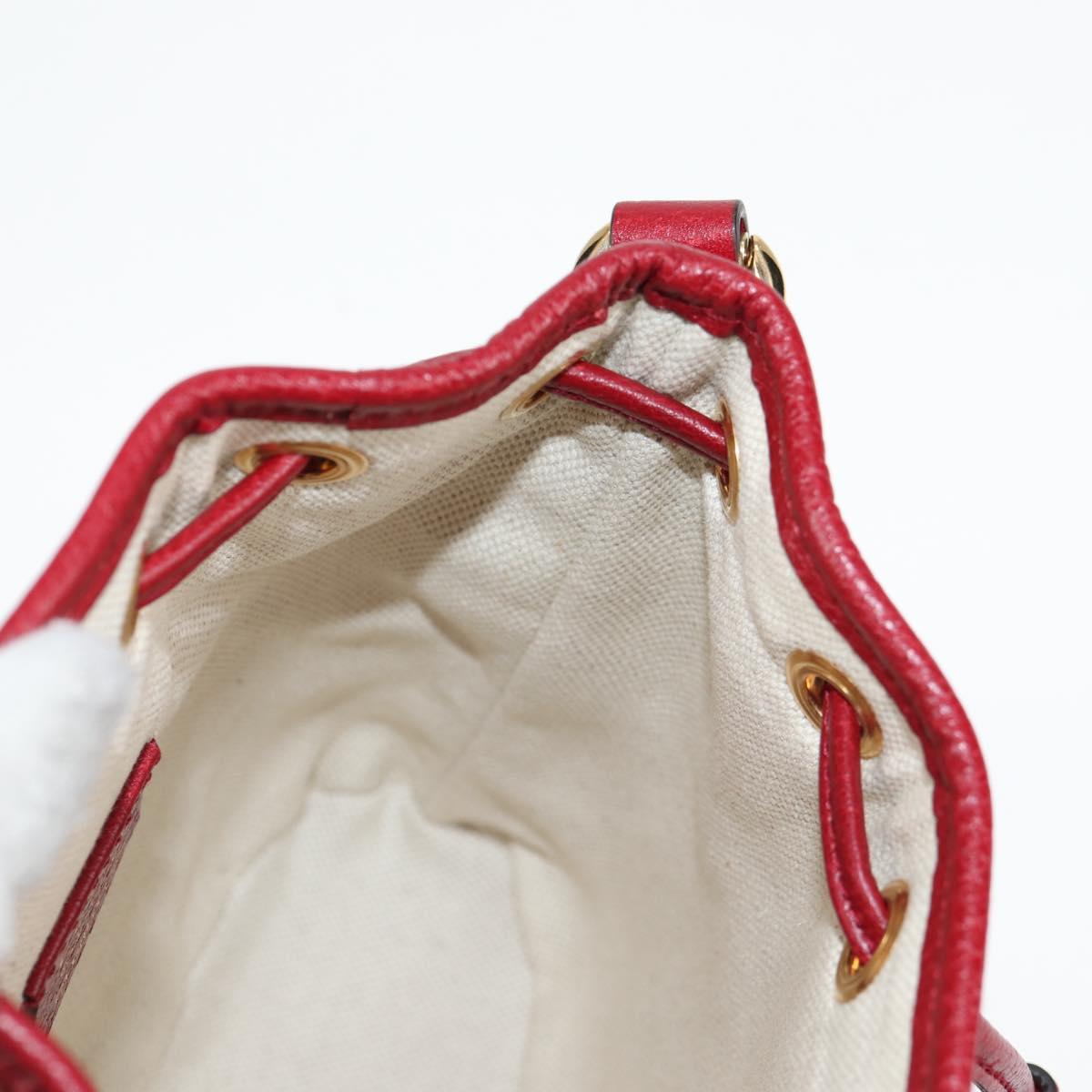 GUCCI Micro GG Supreme Doraemon Collaboration Bag PVC Beige 647801 Auth 131783SM