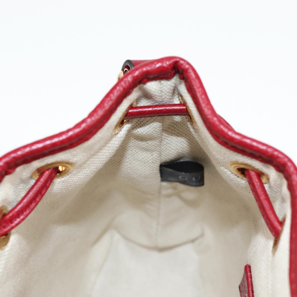 GUCCI Micro GG Supreme Doraemon Collaboration Bag PVC Beige 647801 Auth 131783SM