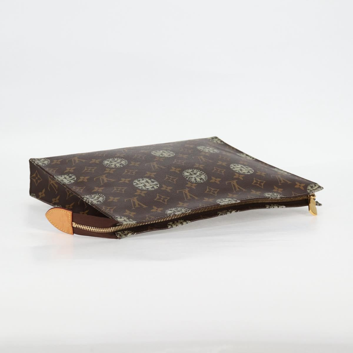 LOUIS VUITTON Monogram Pochette Voyage Clutch Bag M41513 LV Auth 131809V
