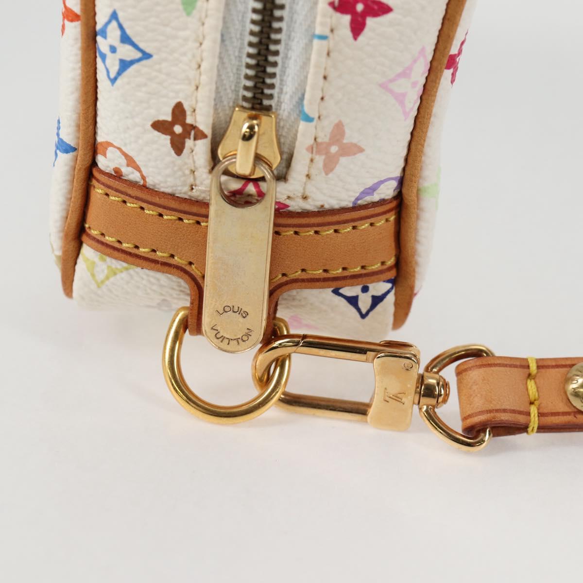 LOUIS VUITTON Monogram Multicolor Trousse Wapity White M58033 LV Auth 131821V
