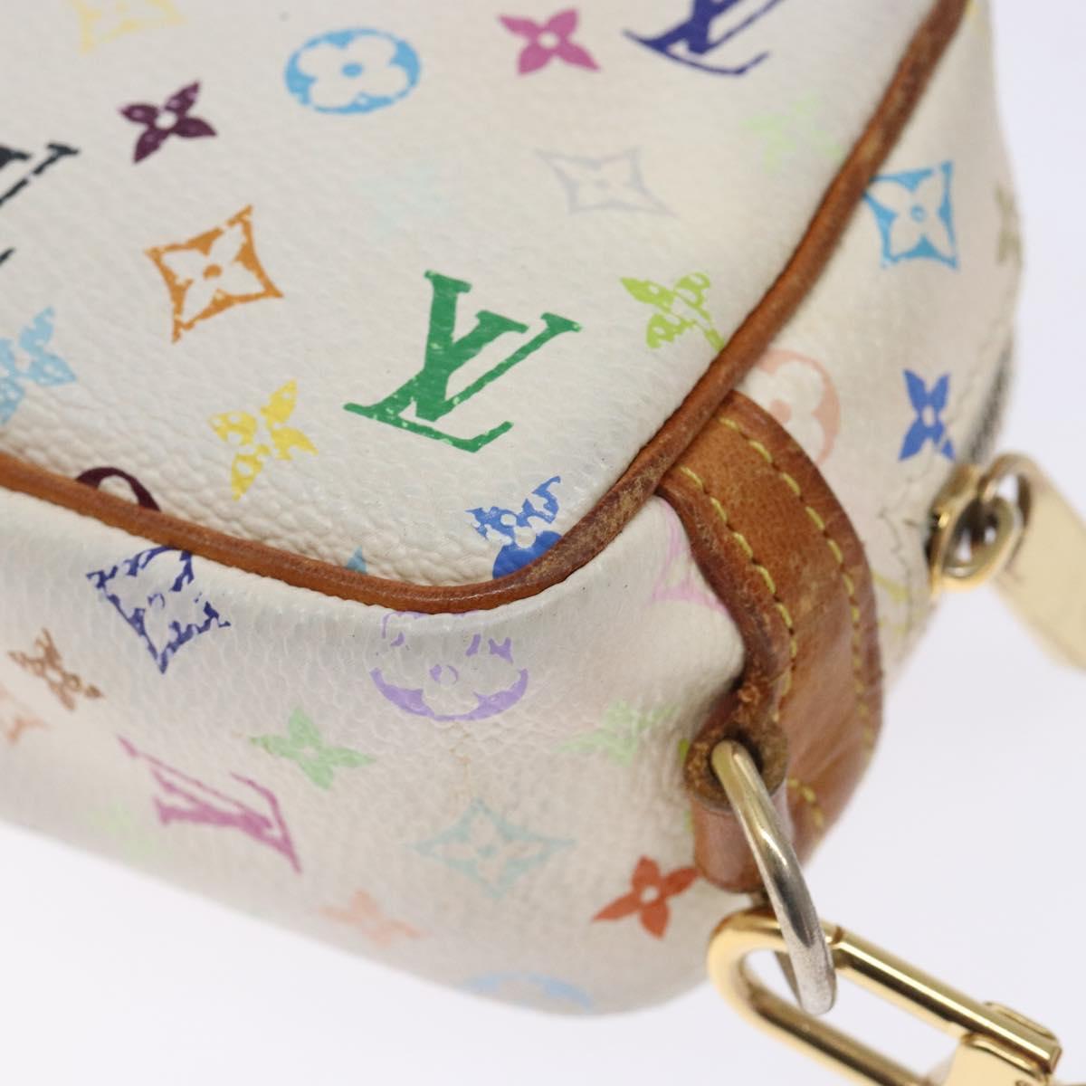 LOUIS VUITTON Monogram Multicolor Trousse Wapity White M58033 LV Auth 131822