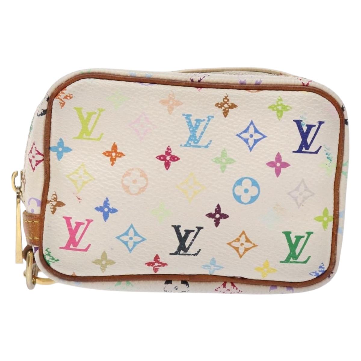 LOUIS VUITTON Monogram Multicolor Trousse Wapity White M58033 LV Auth 131822