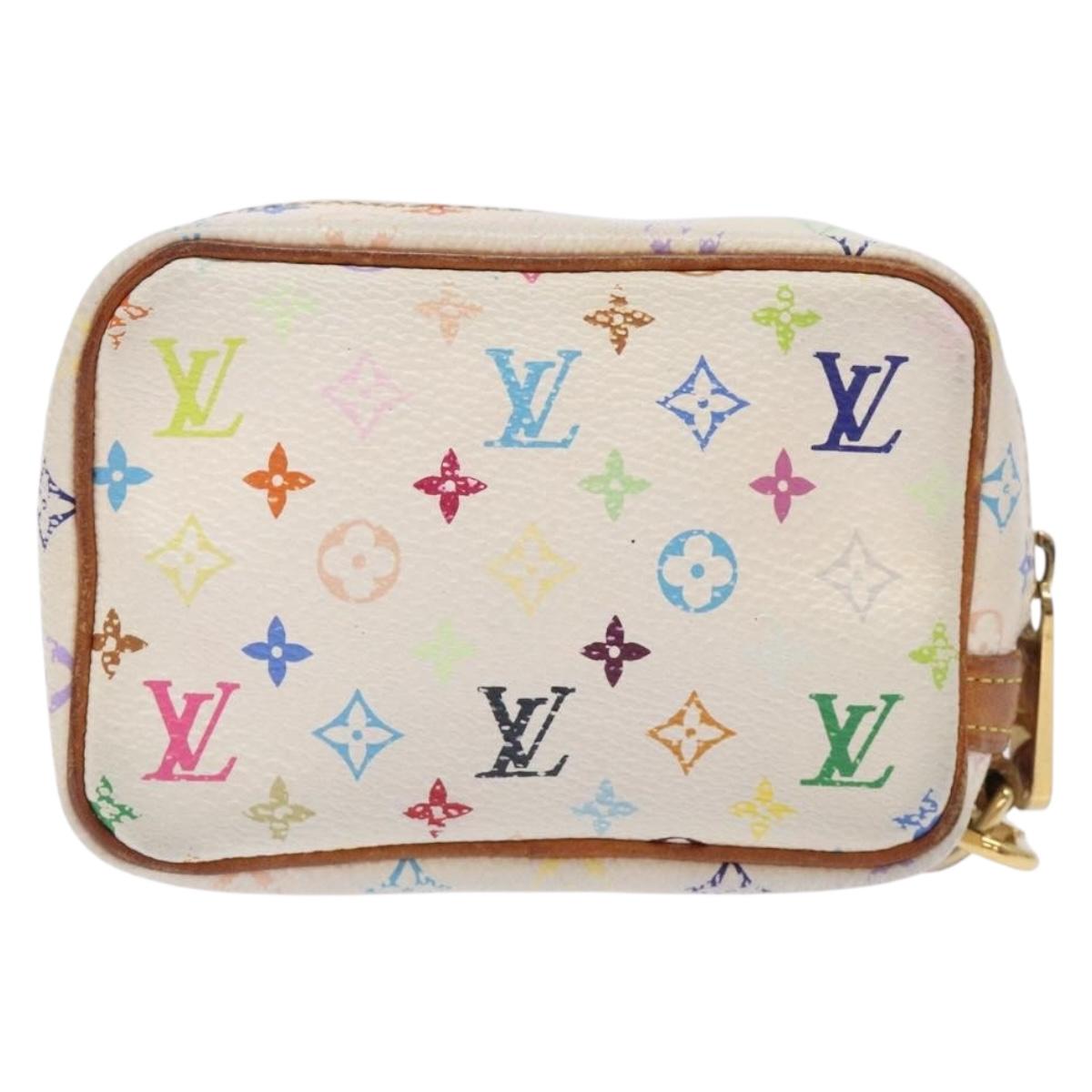 LOUIS VUITTON Monogram Multicolor Trousse Wapity White M58033 LV Auth 131822