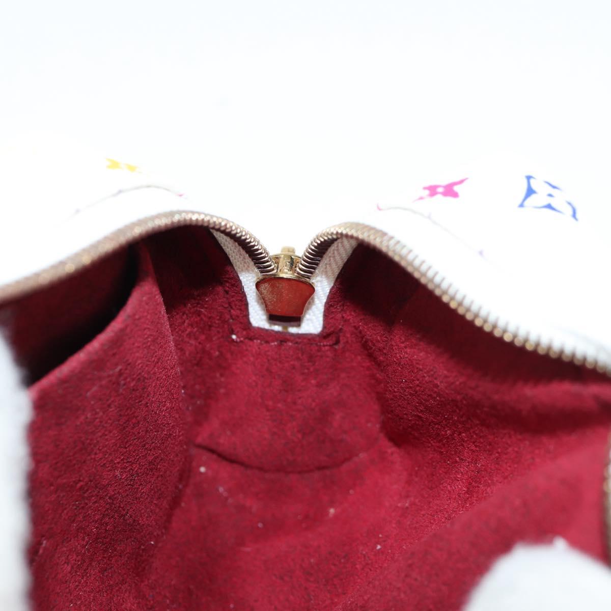 LOUIS VUITTON Monogram Multicolor Trousse Wapity White M58033 LV Auth 131823V