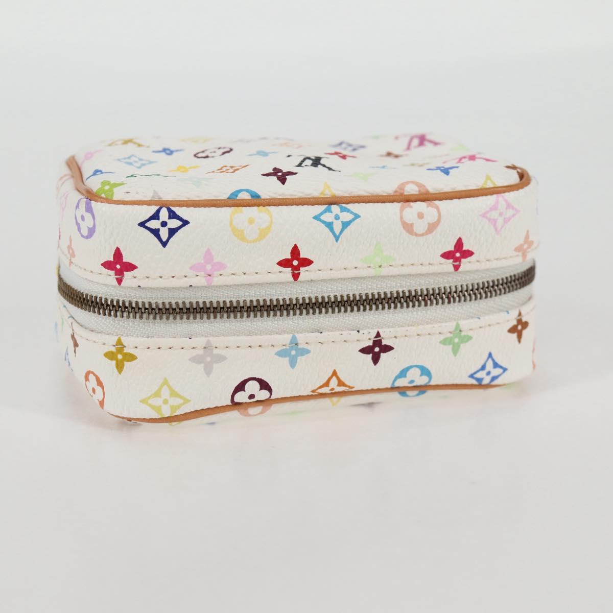 LOUIS VUITTON Monogram Multicolor Trousse Wapity White M58033 LV Auth 131823V