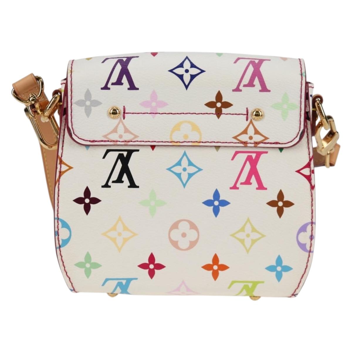 LOUIS VUITTON Monogram Multicolor Heart Breaker Bag White M40660 Auth 131824SV