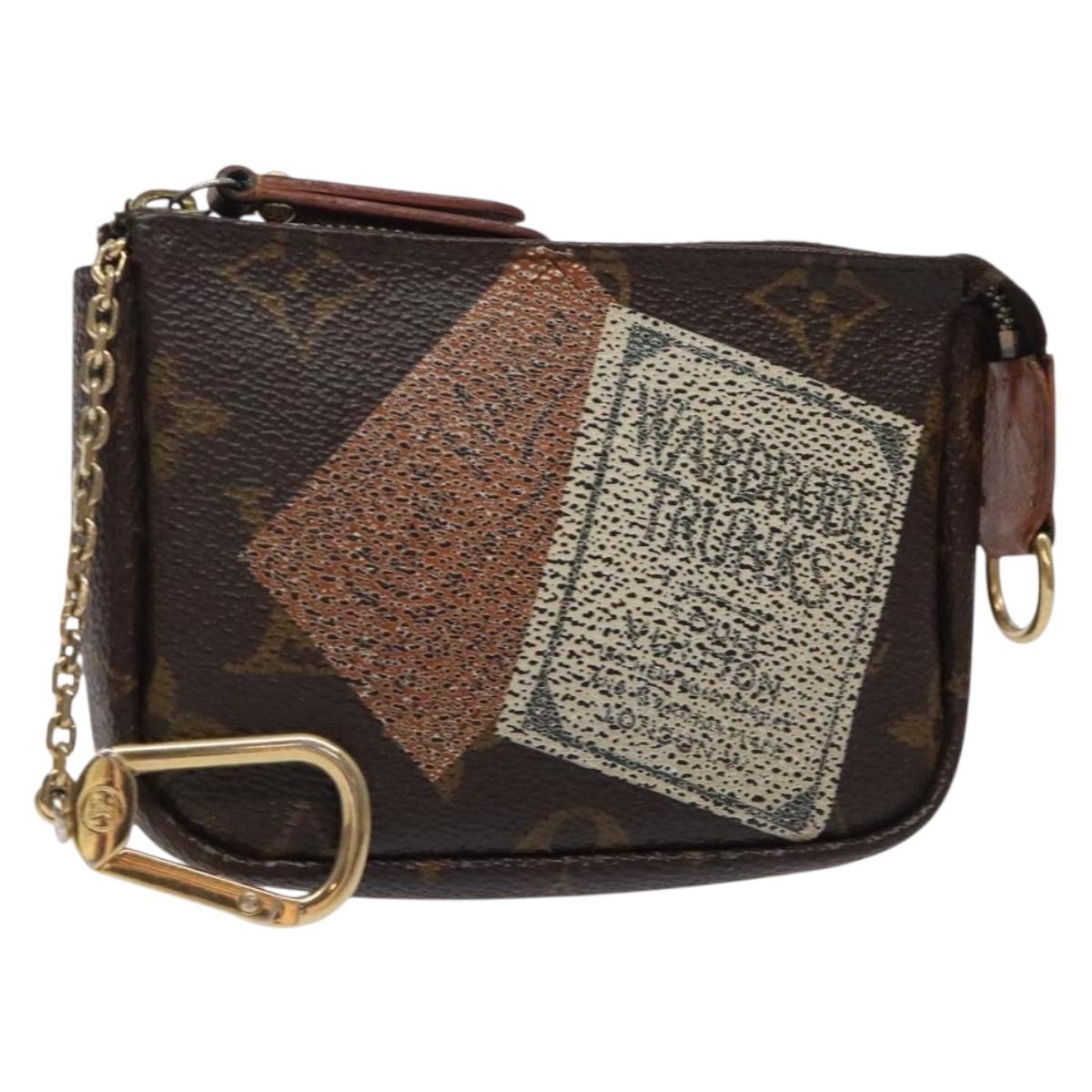 LOUIS VUITTON Monogram Label Collection Trousse Cre Pouch M63800 LV Auth 131828