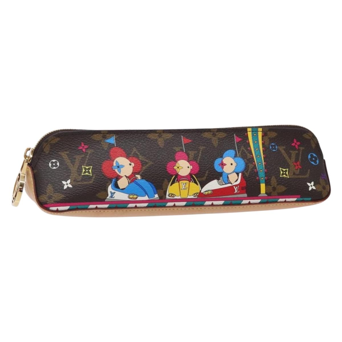 LOUIS VUITTON Monogram Vivienne Trousse Elizabeth Pen Case GI0540 LV Auth 131835
