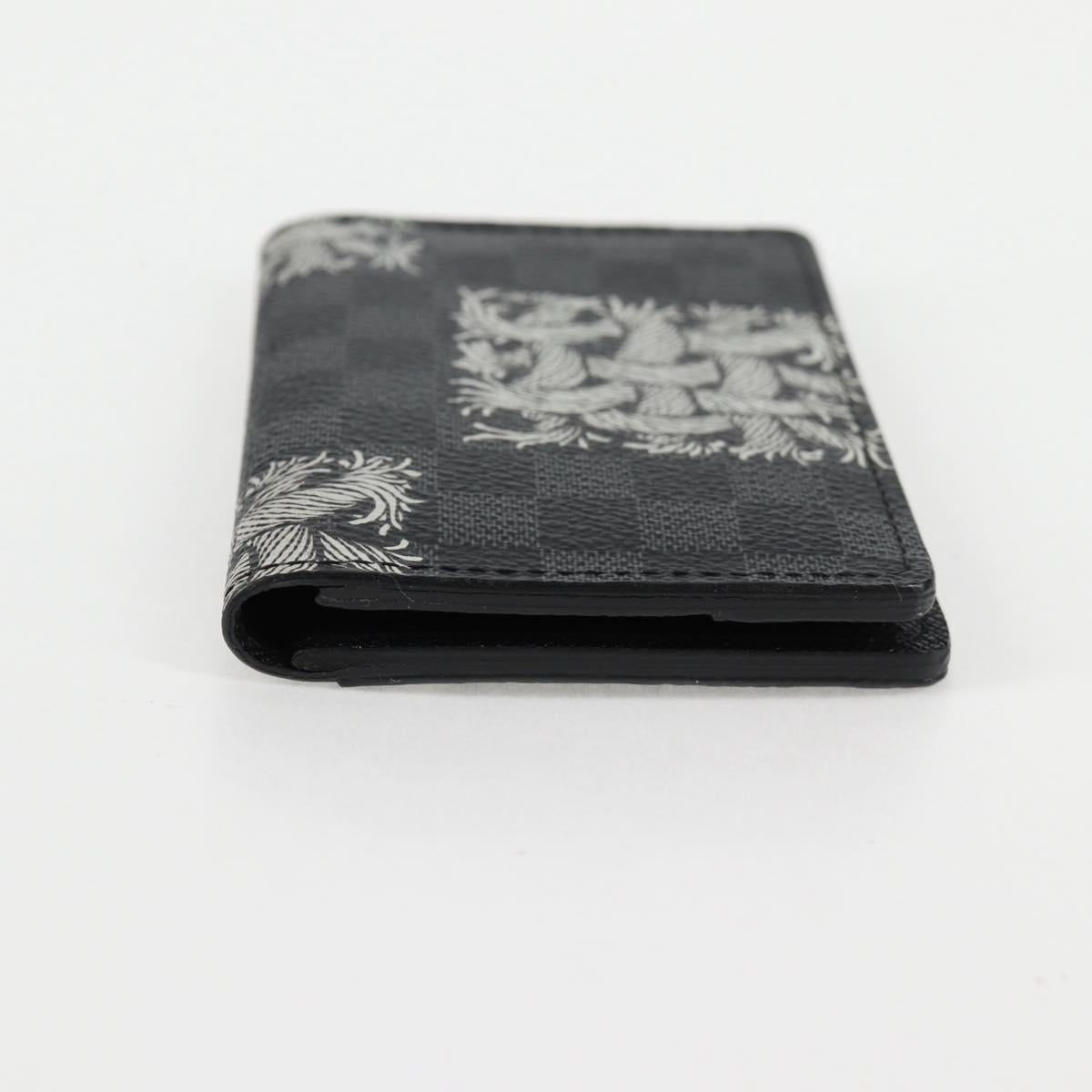 LOUIS VUITTON Damier Graphite Organizer De Poch Card Case N61213 LV Auth 131836M