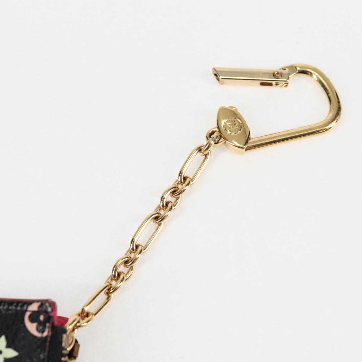 LOUIS VUITTON Monogram Pochette Cles NM Coin Purse Black M60279 Auth 131838V