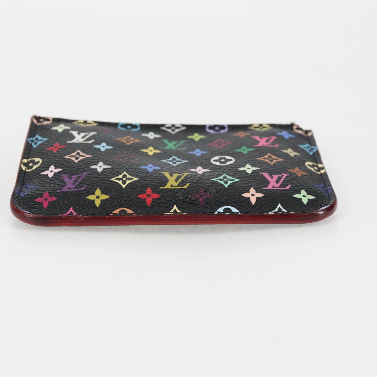 LOUIS VUITTON Monogram Pochette Cles NM Coin Purse Black M60279 Auth 131838V