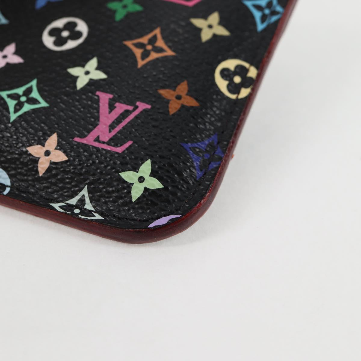 LOUIS VUITTON Monogram Pochette Cles NM Coin Purse Black M60279 Auth 131838V