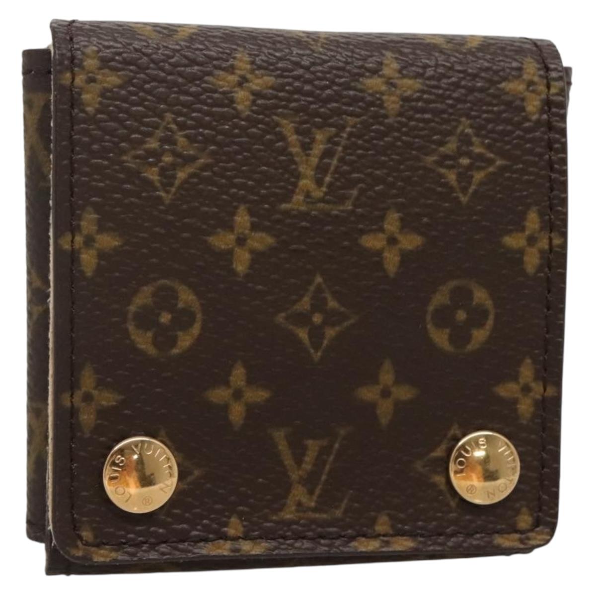 LOUIS VUITTON Monogram Jewelry case Jewelry Box LV Auth 131851