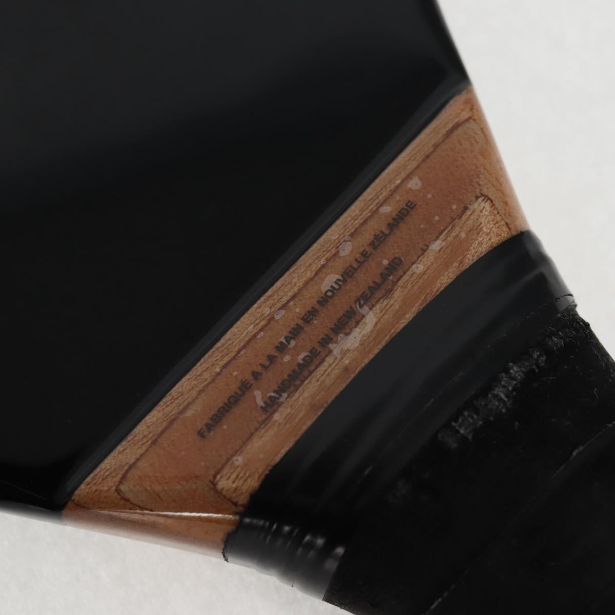 CHANEL Club Case Wood Racket and Rubber ball set Black CC Auth 131858V