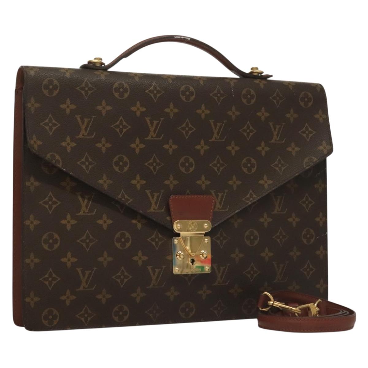 LOUIS VUITTON Monogram Porte Documents Bandouliere Bag M53338 LV Auth 131892