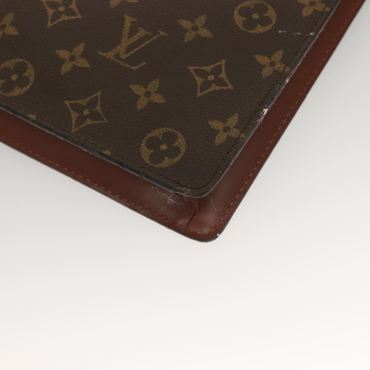 LOUIS VUITTON Monogram Porte Documents Bandouliere Bag M53338 LV Auth 131892A