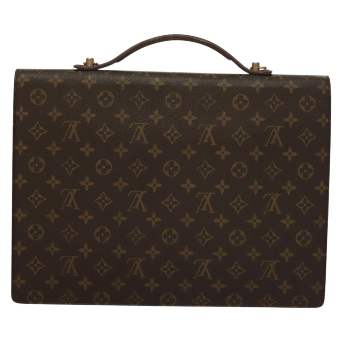 LOUIS VUITTON Monogram Porte Documents Bandouliere Bag M53338 LV Auth 131892A