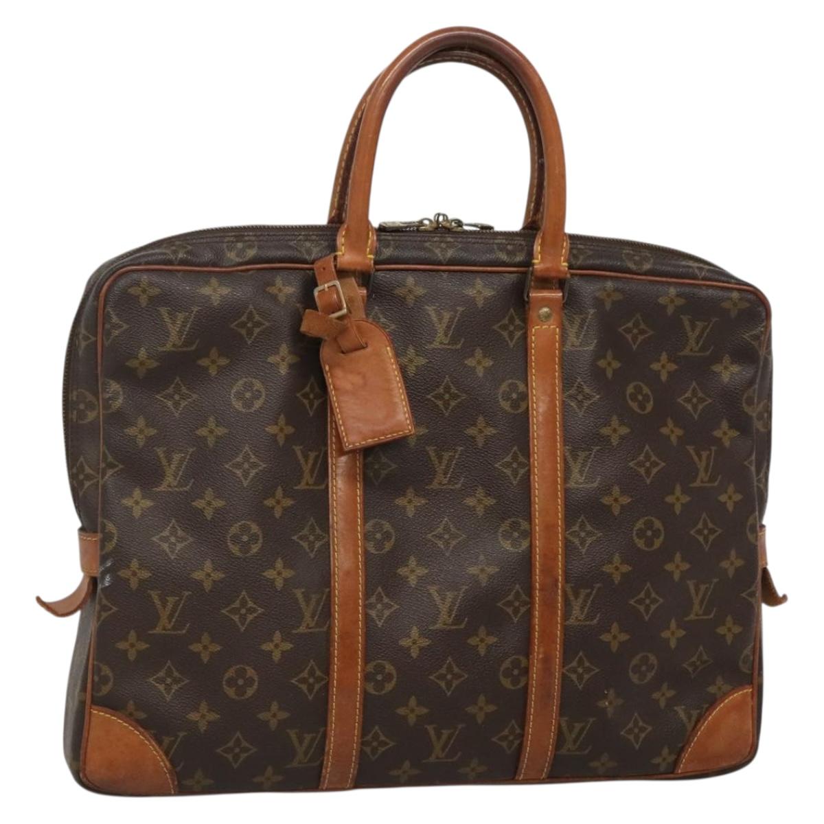 LOUIS VUITTON Monogram Porte Documents Voyage Business Bag M52005 Auth 131896