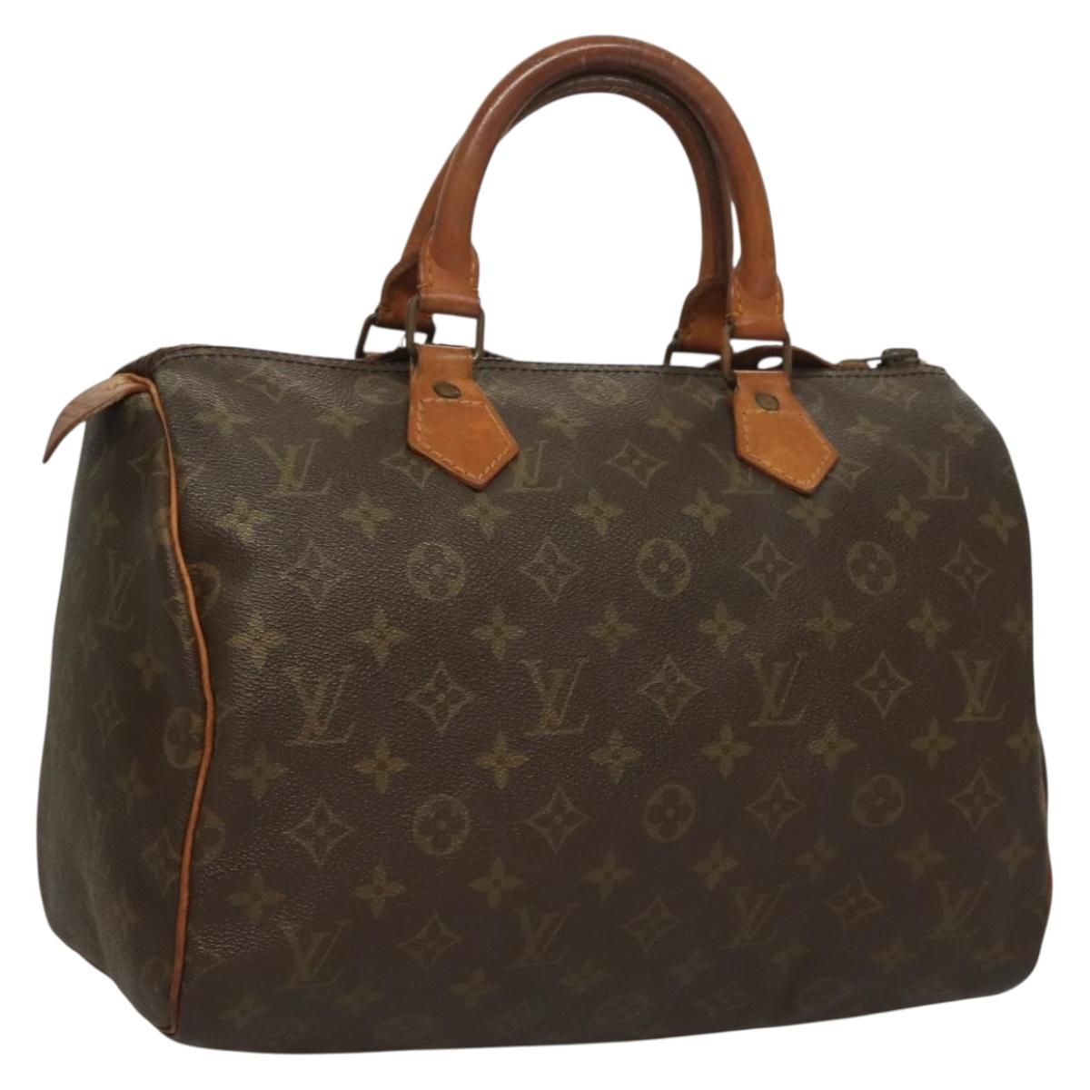 LOUIS VUITTON Monogram Speedy 30 Hand Bag Vintage M41526 LV Auth 131897