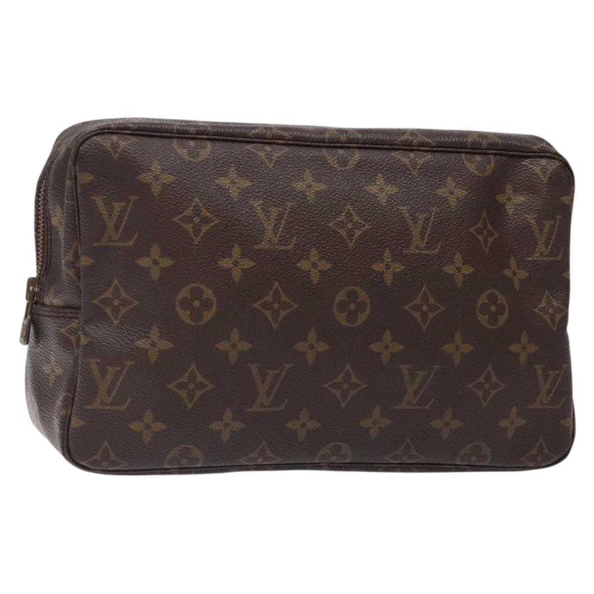 LOUIS VUITTON Monogram Trousse Toilette 28 Clutch Bag M47522 LV Auth 131971