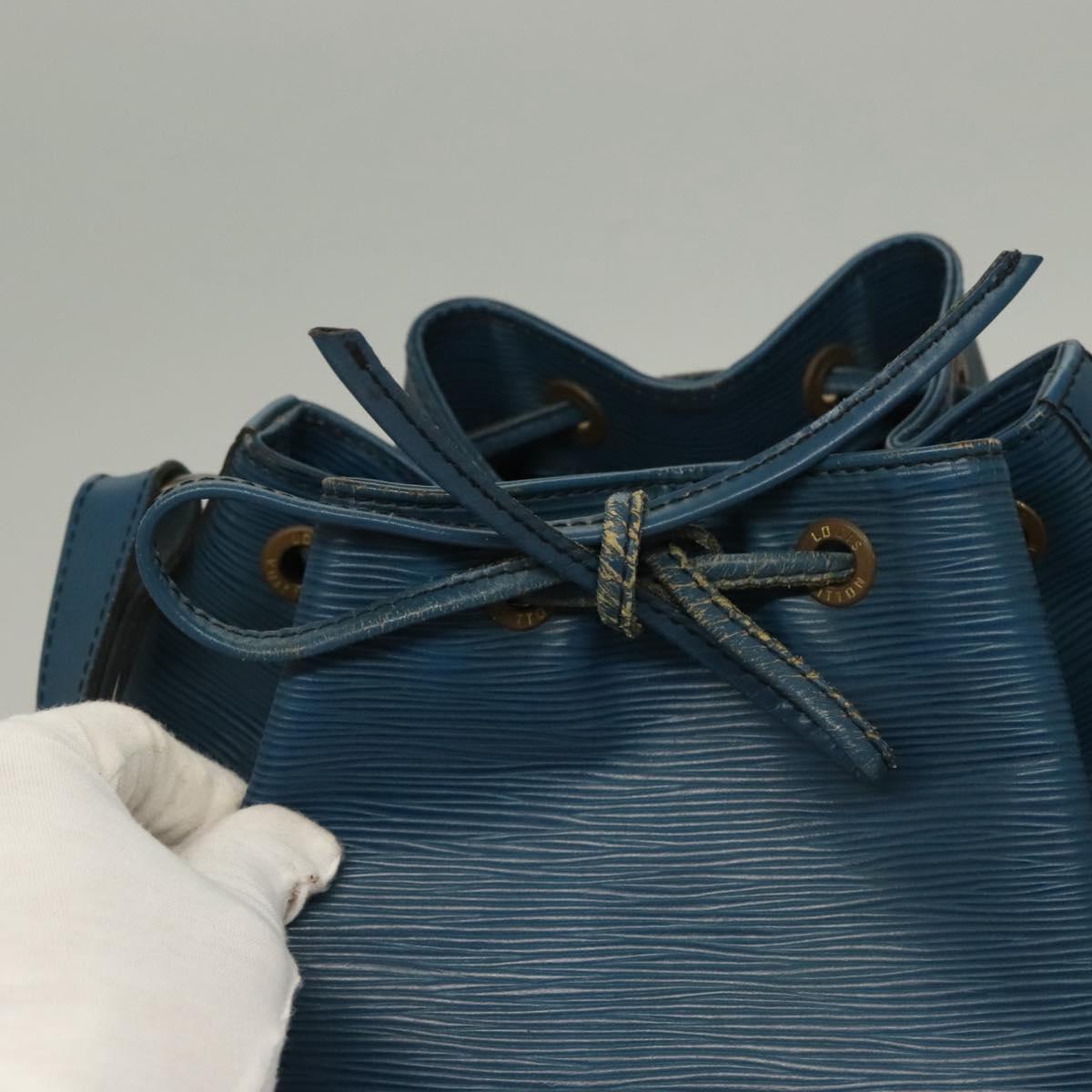 LOUIS VUITTON Epi Petit Noe Shoulder Bag Blue M44105 LV Auth 132004