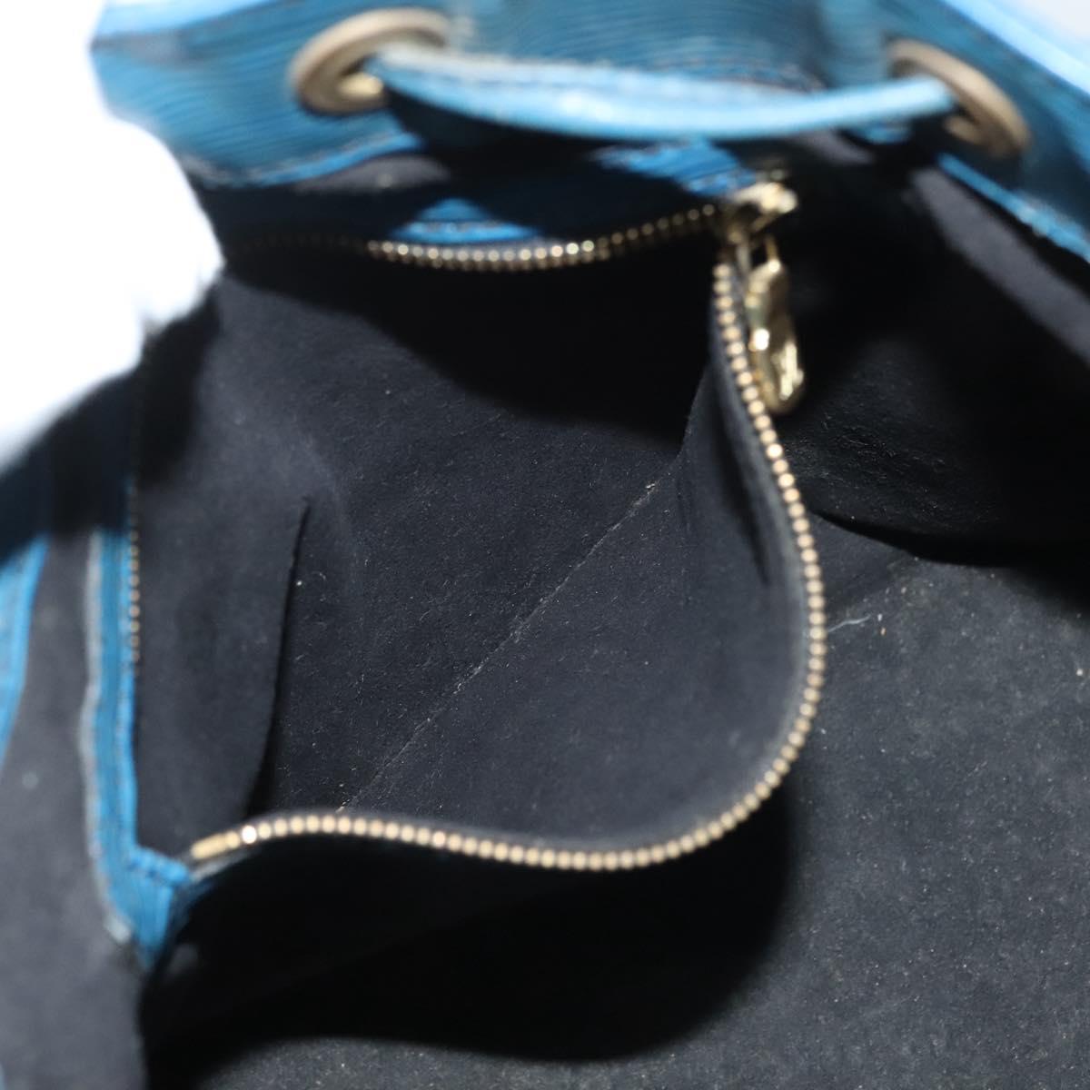 LOUIS VUITTON Epi Petit Noe Shoulder Bag Blue M44105 LV Auth 132004