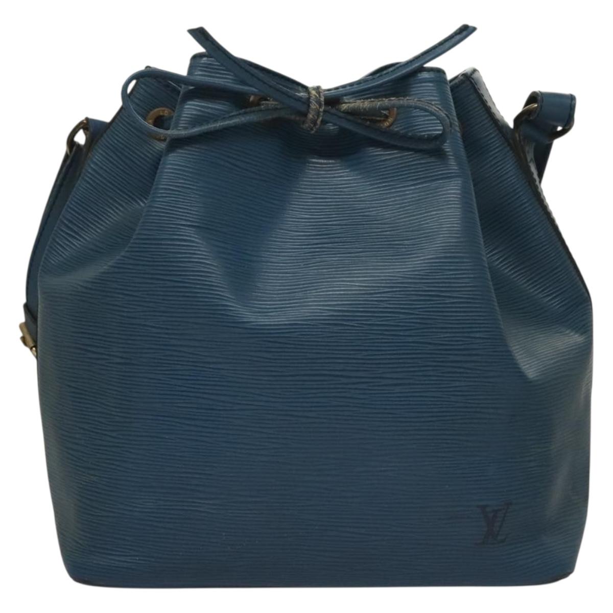 LOUIS VUITTON Epi Petit Noe Shoulder Bag Blue M44105 LV Auth 132004