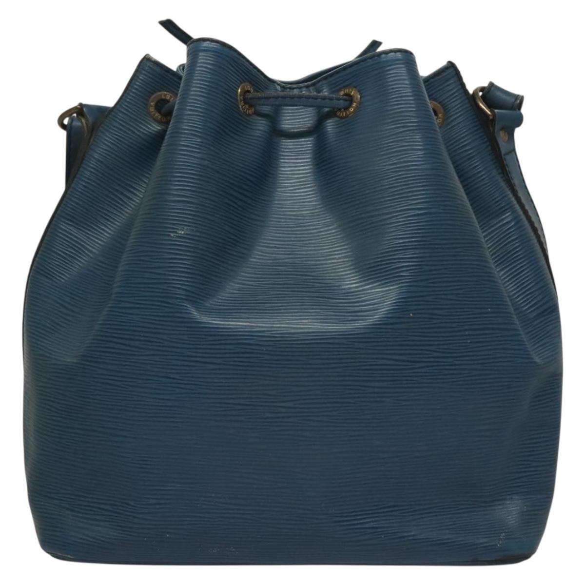 LOUIS VUITTON Epi Petit Noe Shoulder Bag Blue M44105 LV Auth 132004