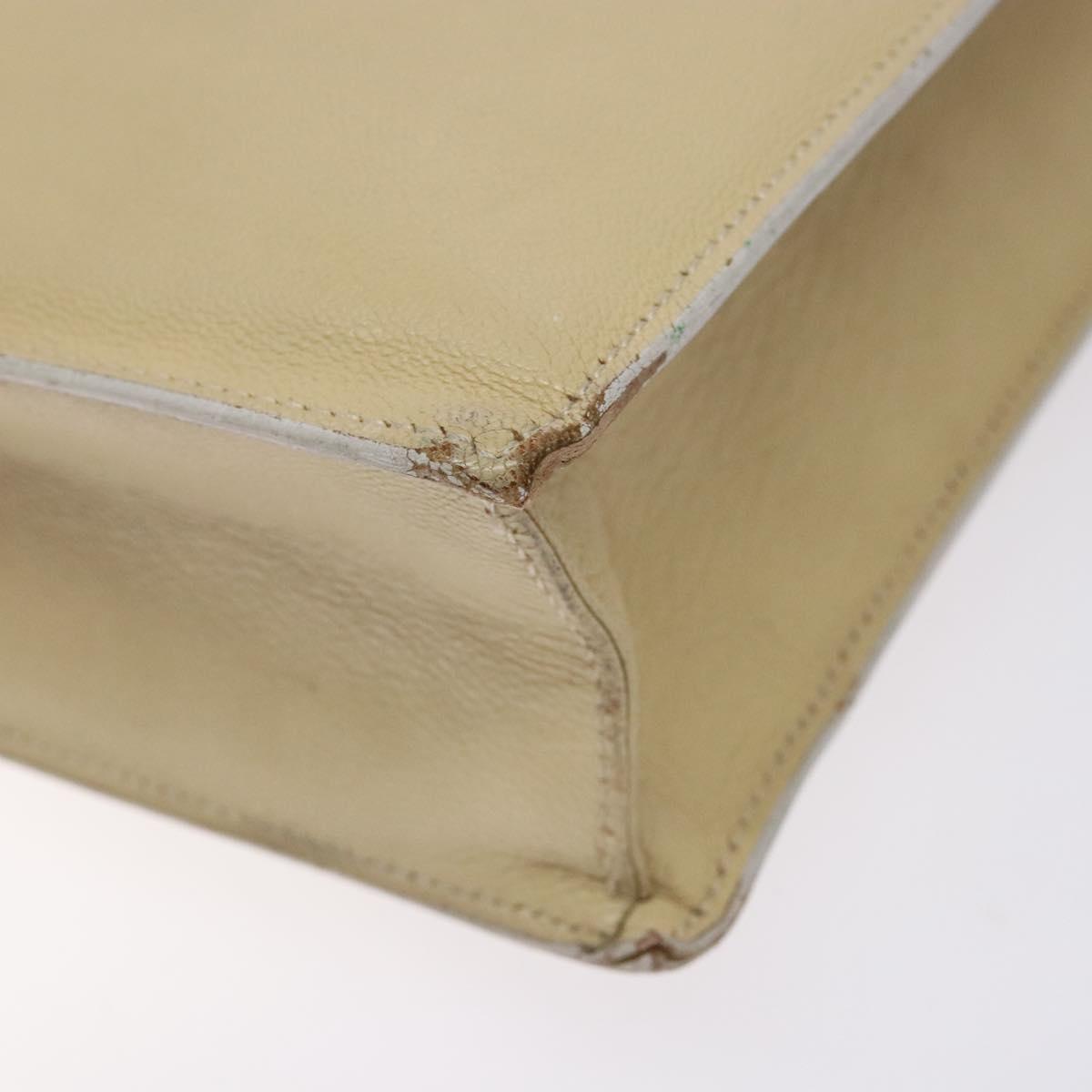 GUCCI Shoulder Bag Leather Beige Gold 001 3444 1801 Auth 132039