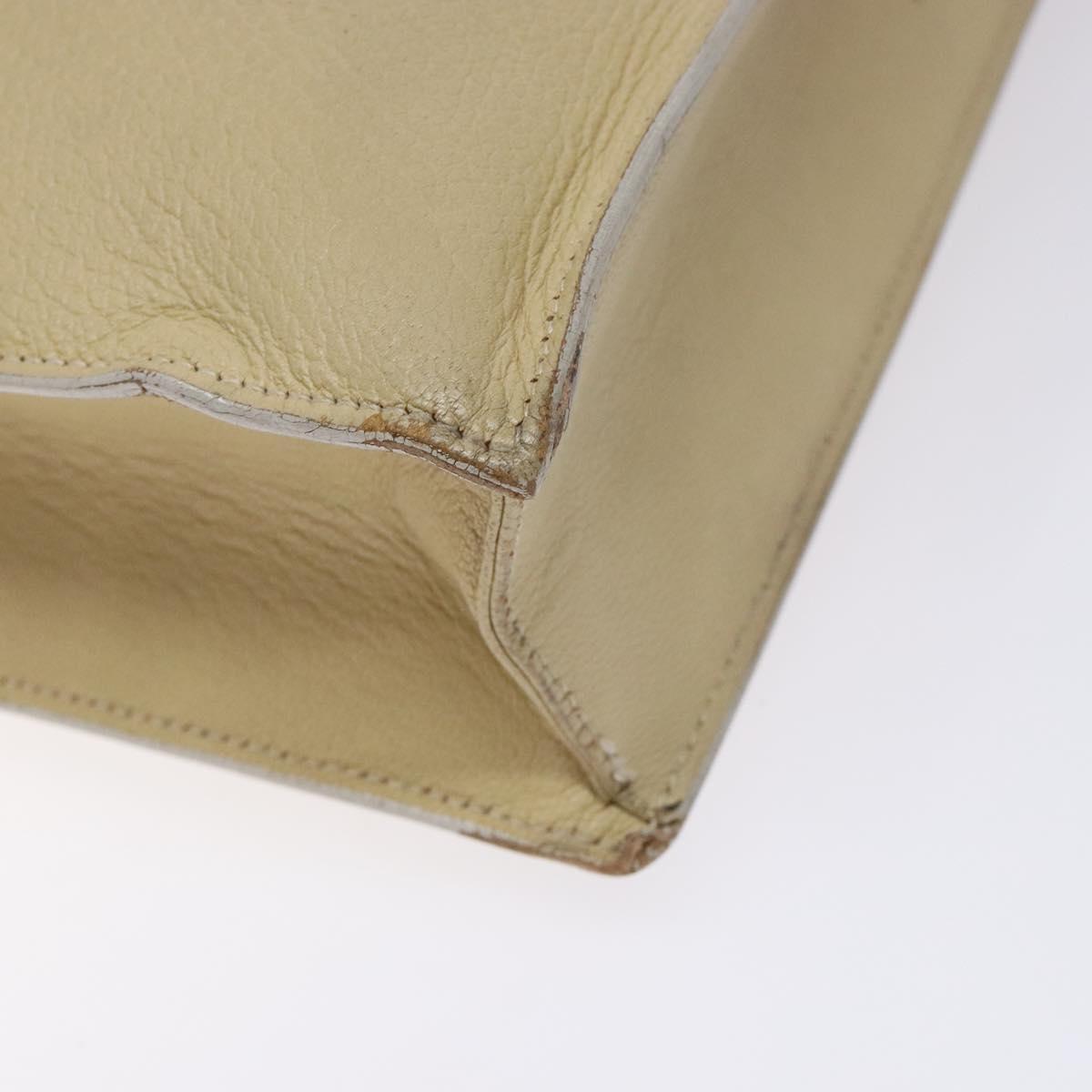 GUCCI Shoulder Bag Leather Beige Gold 001 3444 1801 Auth 132039