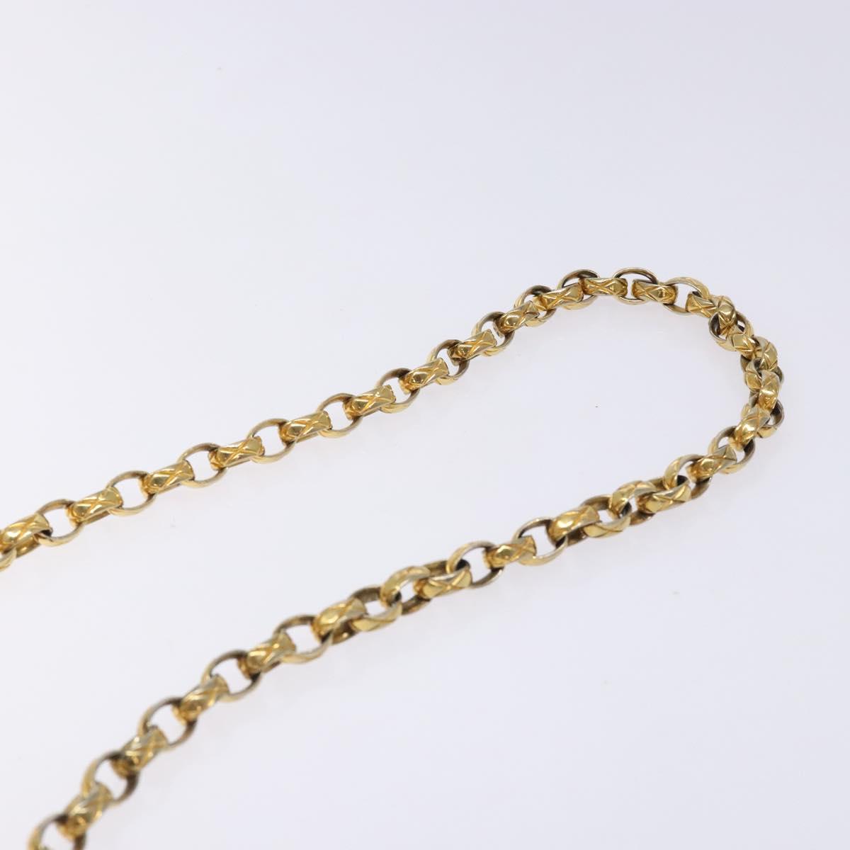 CHANEL Matelasse COCO Mark Chain Shoulder Bag Lamb Skin Gold CC Auth 132059A