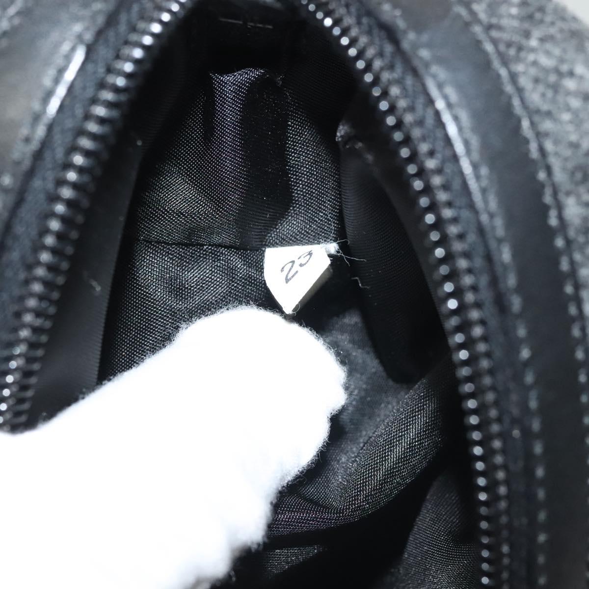 PRADA Pouch Wool Black Auth 132085