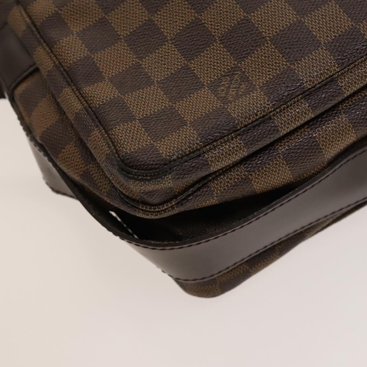 LOUIS VUITTON Damier Ebene Naviglio Shoulder Bag N45255 LV Auth 132103