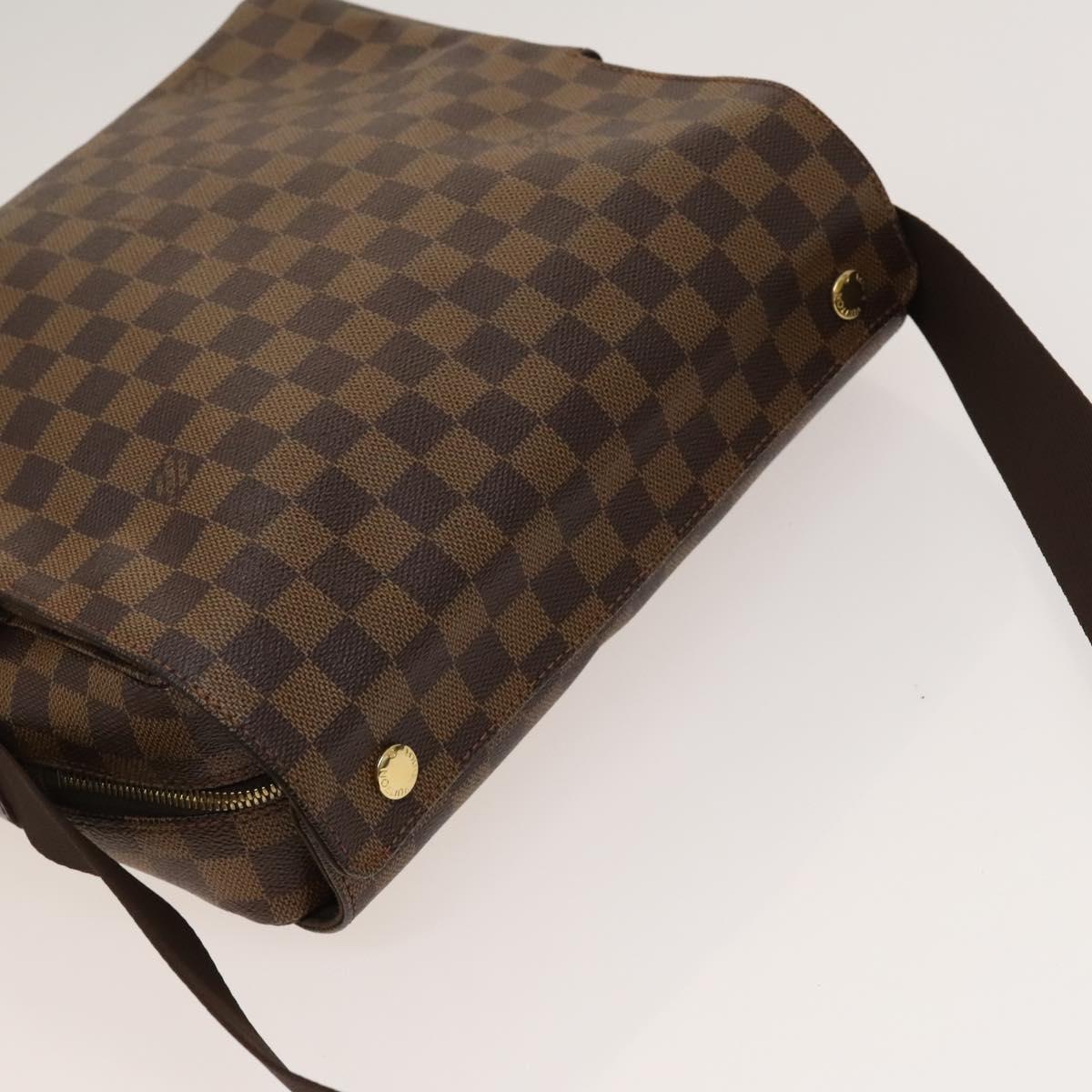 LOUIS VUITTON Damier Ebene Naviglio Shoulder Bag N45255 LV Auth 132103