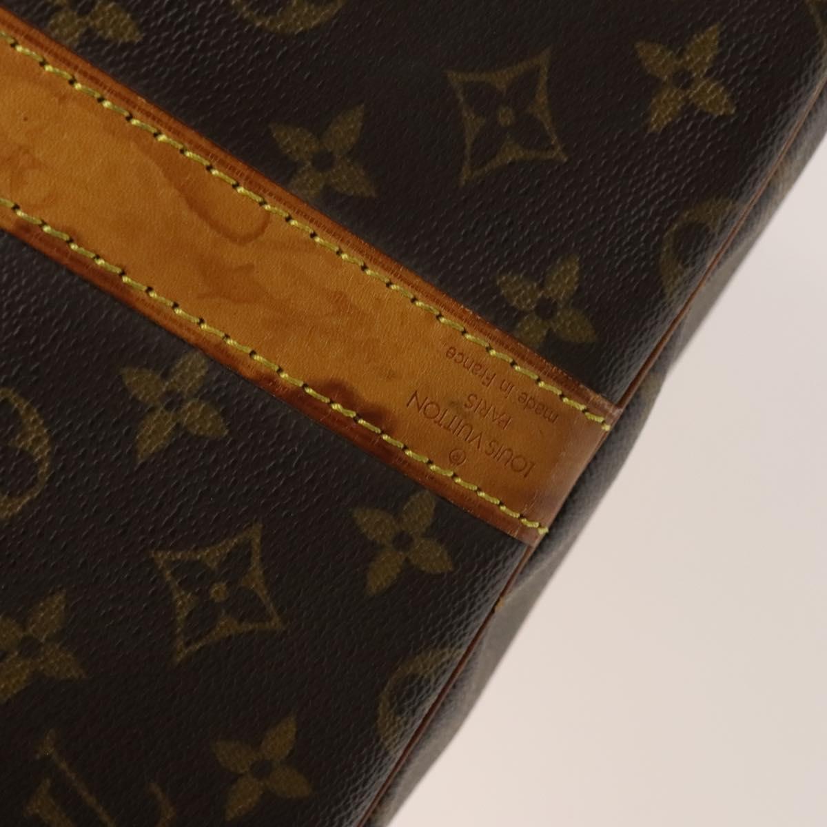 LOUIS VUITTON Monogram Keepall Bandouliere 60 Boston Bag M41412 LV Auth 132143