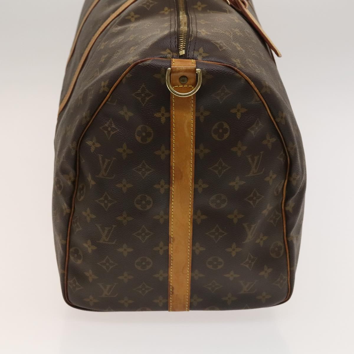 LOUIS VUITTON Monogram Keepall Bandouliere 60 Boston Bag M41412 LV Auth 132143