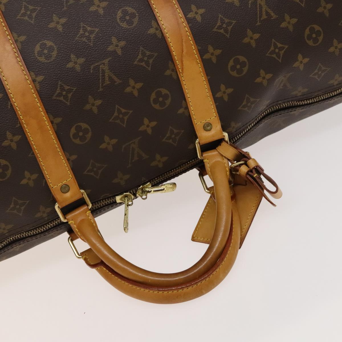 LOUIS VUITTON Monogram Keepall Bandouliere 60 Boston Bag M41412 LV Auth 132143