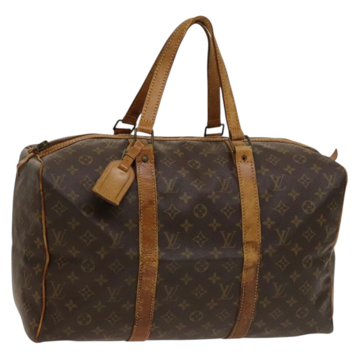LOUIS VUITTON Monogram Sac Souple 45 Boston Bag M41624 LV Auth 132154
