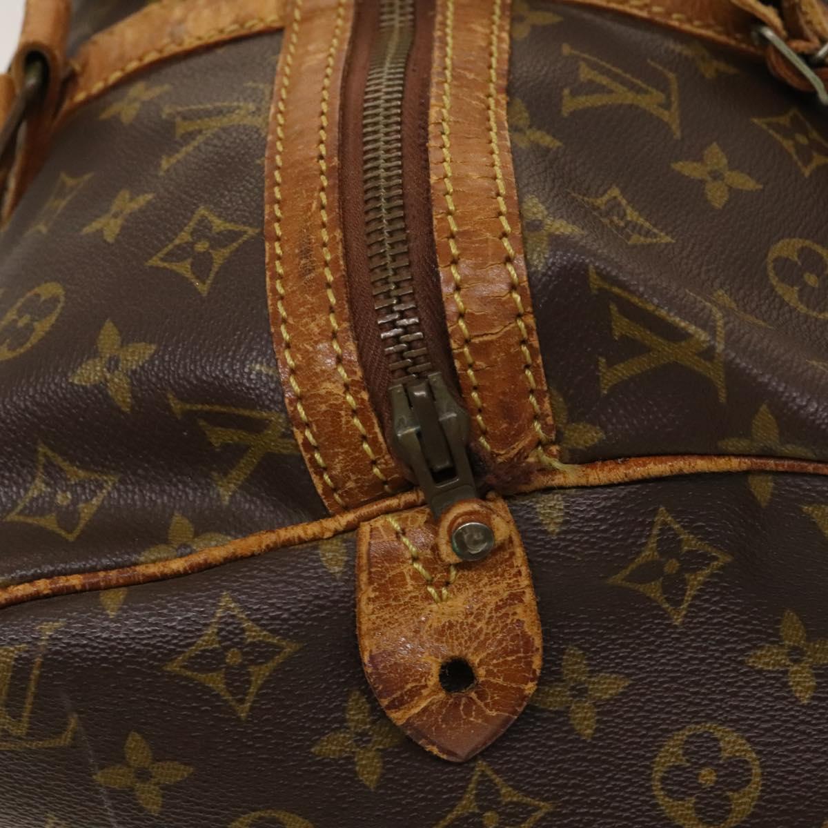 LOUIS VUITTON Monogram Sac Souple 45 Boston Bag M41624 LV Auth 132154