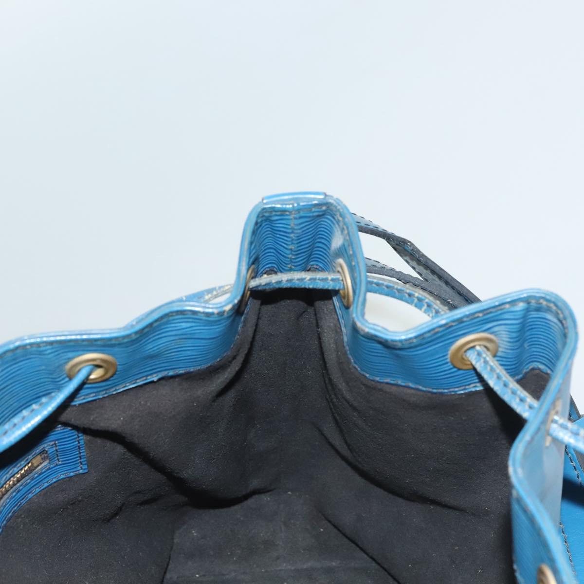 LOUIS VUITTON Epi Petit Noe Shoulder Bag Blue M44105 LV Auth 132176