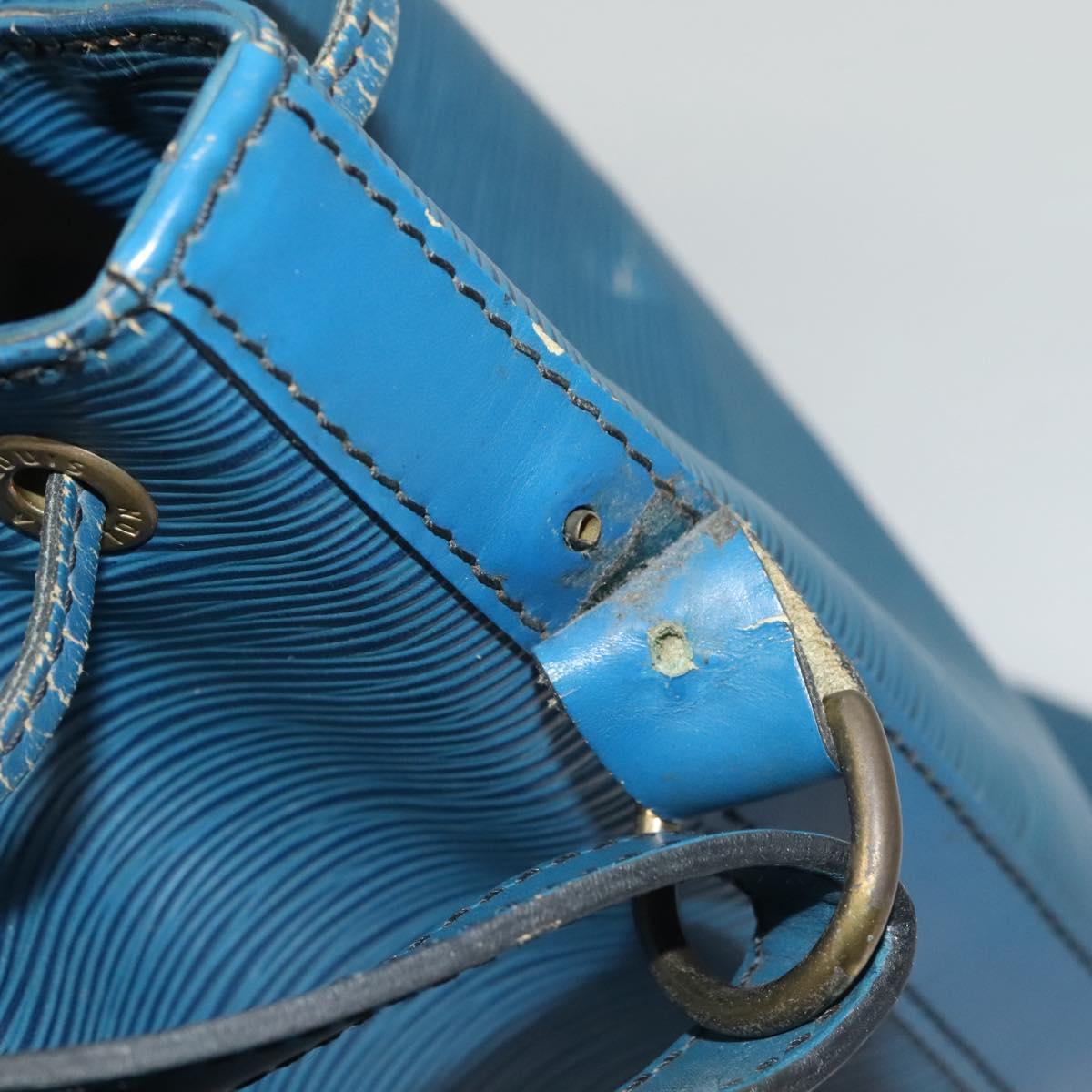 LOUIS VUITTON Epi Petit Noe Shoulder Bag Blue M44105 LV Auth 132176