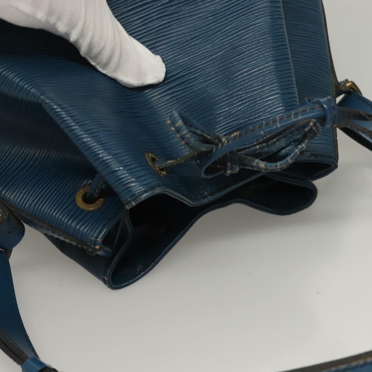 LOUIS VUITTON Epi Petit Noe Shoulder Bag Blue M44105 LV Auth 132176